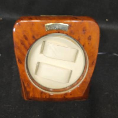 Diplomat Faux Burl Wood Electric Watch Winder