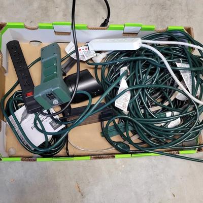 Assorted Drop Cords And Power Strips