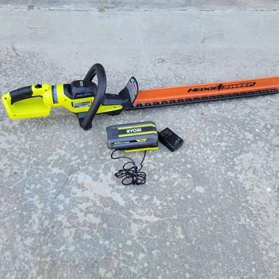 Ryobi 40V Cordless Hedge Trimmer w/Battery & Charger