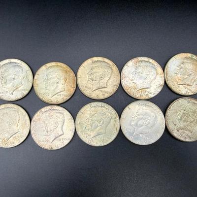 Kennedy Half Dollars | 1967–1968 | 10-Coin Silver Lot