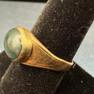 10K Gold Ring w/ Cabochon Stone | Total Weight 5.40g