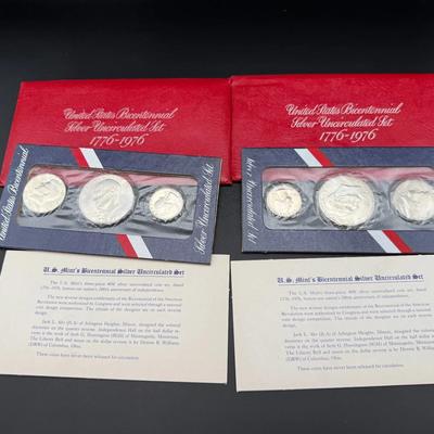 U.S. Bicentennial Silver Uncirculated Sets (2) | 1776–1976 | 40% Silver