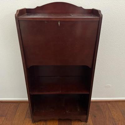 The Bombay Company Secretary Desk | Drop-Front Writing Desk with Interior Cubby Storage