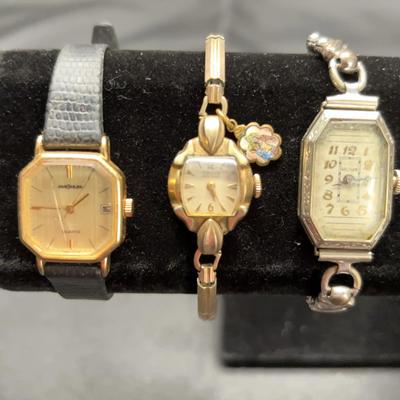 Vintage Ladies Wristwatch Collection | Gold-Tone & Silver-Tone Analog Watches (3)