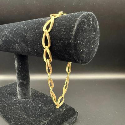 14K Gold Link Bracelet | 20.08g | 9" Length | Stamped 585
