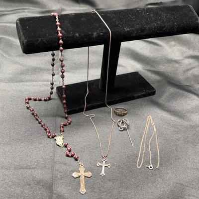 Sterling Silver Religious Jewelry & Rosary | Cross Necklaces, Pendants & Rosary Beads