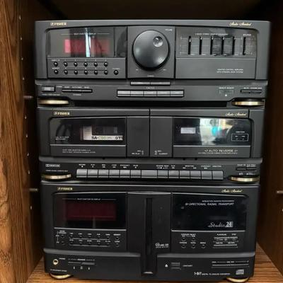 Fisher TAD-933 Stereo Component Stack | Studio Standard Audio System