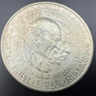 1952 Booker T. Washington Carver Commemorative Silver Half Dollar