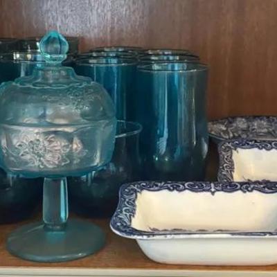 Vintage Drinking Glasses & George Jones & Sons Glassware