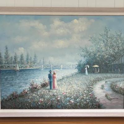 C. Hunter Impressionist Oil Painting