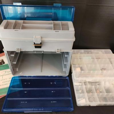 Tackle Box Full of Specialty & One-Of-A-Kind Miniature Supplies & 3 MET Museum Books