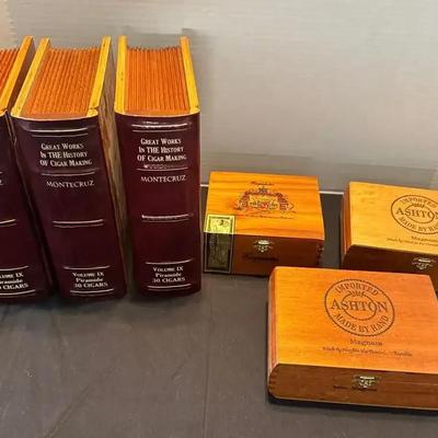 Miniature Settings - Cigar Boxes - Montecruz, Ashton, Exquisita’s  - Faux Books  