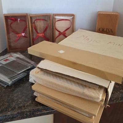 Miniatures Home Building Kit & Wooden Showcase Boxes - Owens Corning Roofing, Decor, Furniture