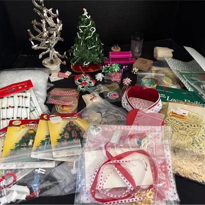 Miniature Holiday Decor - Christmas, Valentines, St Patricks - Trees, Ornaments, Wreaths, Bows, Game