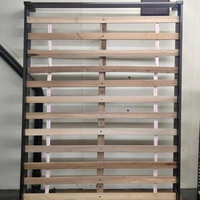 Dark Brown West Elm Queen Size Bed Frame (No Mattress)