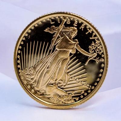 1991 P Five Dollar Gold Proof American Eagle Coin 