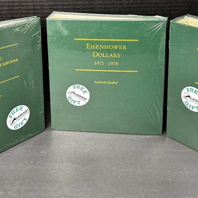 NEW Littleton Coin Company Archival Binders: Morgan & Eisenhower Dollars, Fifty State Quarters