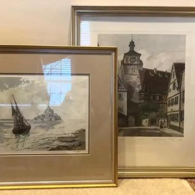 2 Signed Framed Prints