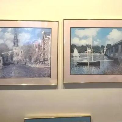 3 Framed Impressionist Prints