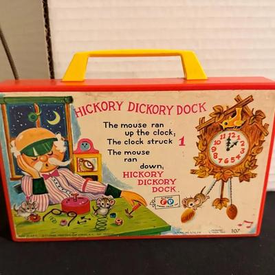 Vtg Fisher-Price Music Clock, Playschool Sesame Street Alphabet Roadway 