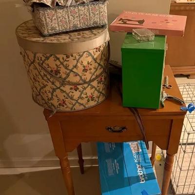 Sewing Table W/ 2 Sewing Machines