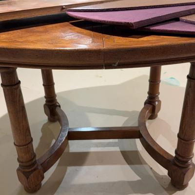 Oval Wood Tables W/ Leaf & Table Pads