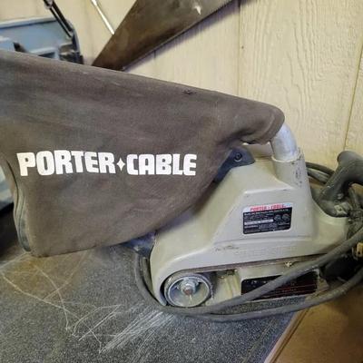 Porter Cable Belt Sander With Bagger Attachment 