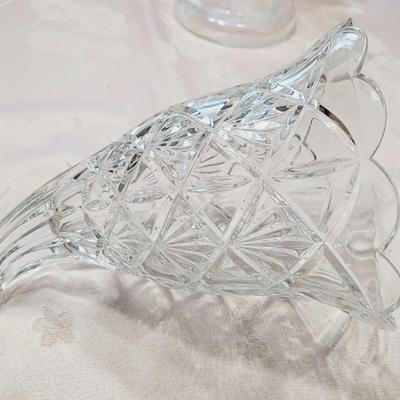 Shannon Crystal Glass Cornucopia 