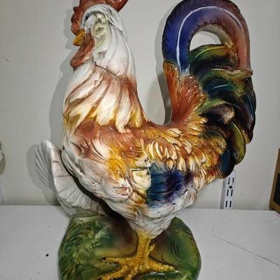 Rooster and Hen Figurine - Made In Italy 