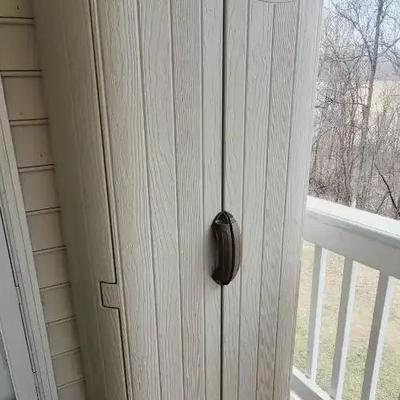 Suncast Plastic Outdoor Storage Closet and Contents - See Photos for Details