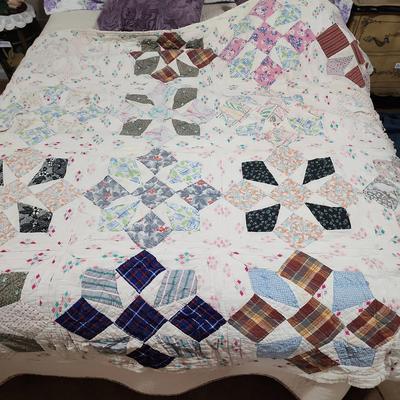Handcrafted Multi Color Quilt - Cutter - Great for Preserving Textile History, Upcycling & Projects