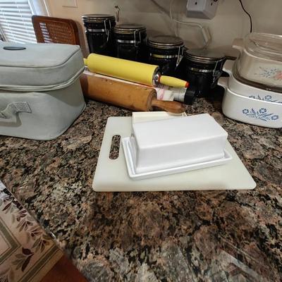 Baking Lot with Oster Electric Hand Mixer, Corningware Baking Dishes, Canisters and More