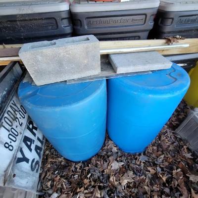 Outdoor/Garage Mystery Lot - See Photos - 12 Storage Bins And Contents Outdoor Stored