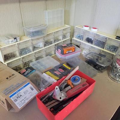 Workshop Fastener Stash Building Lot - Screws, Nails, Nuts, Bolts, and More