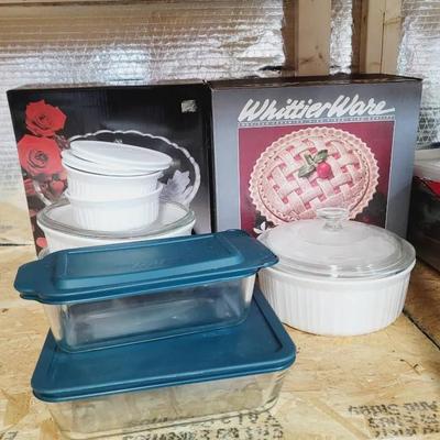 Bakeware and Serveware Lot - Mixed Pieces and Brands - Pyrex, Corning, and More