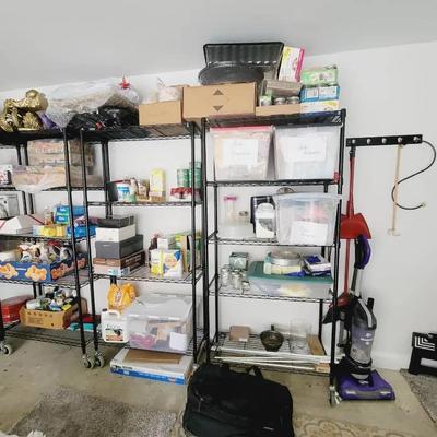 All Shelving In Garage - No Contents Included 