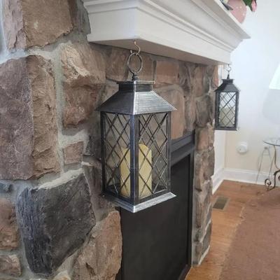 Hanging Candle Lanterns - 2 Pc 