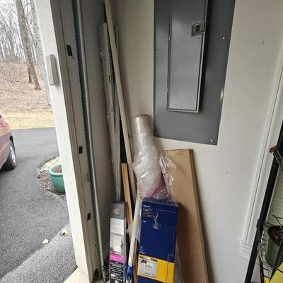Home Improvement Lot - Blinds, Curtain Rod, Plastic Sheeting and More
