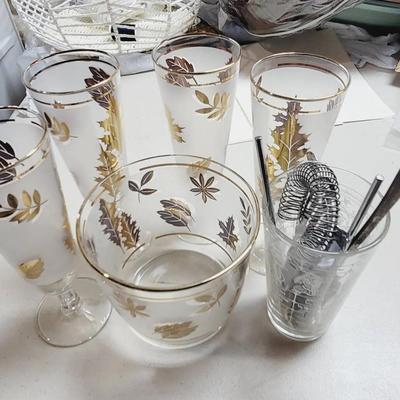 Barware Collection Ice/Chiller Glasses and Bar Tools 