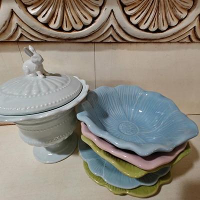 Easter Jar And Bowl Set