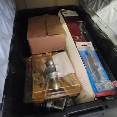 Tote Lot - Door Locks, Door Stops, and More - Heavy Lot - No Shipping