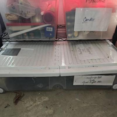 Candles and Lighting Lot With Several Multi-Plug Outlets