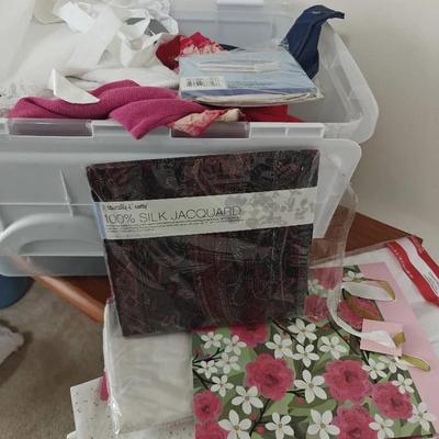 Hand and Travel Bags, Scarves, Storage, and and Gift Bag Lot - See Photos for Details