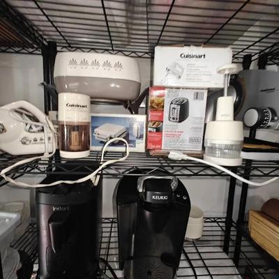 Kitchen Small Appliance Lot With Chef's Choice Deli Slicer 