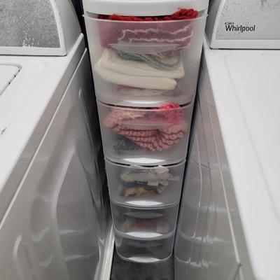 Drawer Storage Unit With Contents Linens And Extension Cords