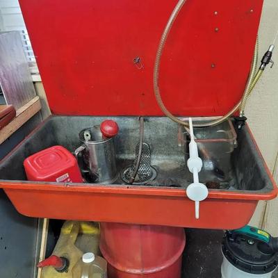 Parts Washer With Light And Tank