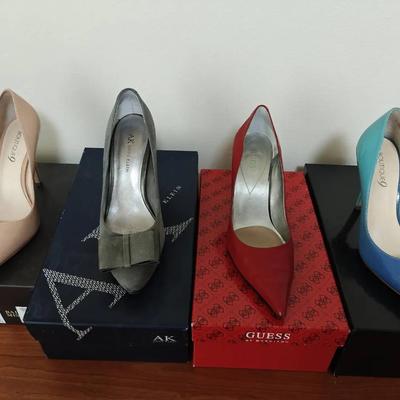 Pump Shoe Lot (4 Pr)  Guess Size 7-7.5, Boutique9, & Anne Klein 