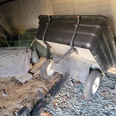 Lawn Mower Tilt Bed Utility Cart