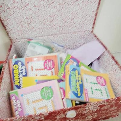 Activity Box - Craft Supplies and Word Books