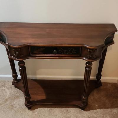 Wooden End Table - Medium Sized with an Attached Drawer